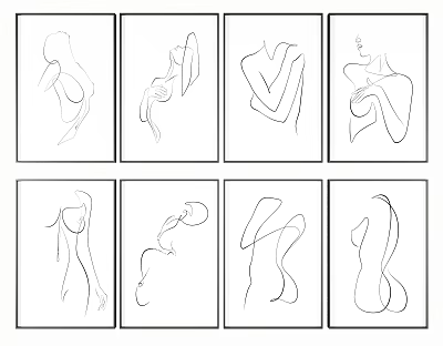 Modern Decorative Painting Hanging Painting 3d model