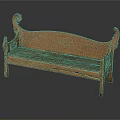 Classic Wooden Leisure Chair With Intricate Carved Armrests And Backrest Design