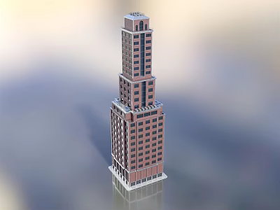 Modern Commercial Building High-rise Building Commercial Building Skyscraper Urban Building Office Building 3d model