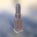 Modern Commercial Building High-rise Building Commercial Building Skyscraper Urban Building Office Building 3d model