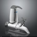ACORDE Water Faucet Filter With White Body And Silver Handle For Household Living