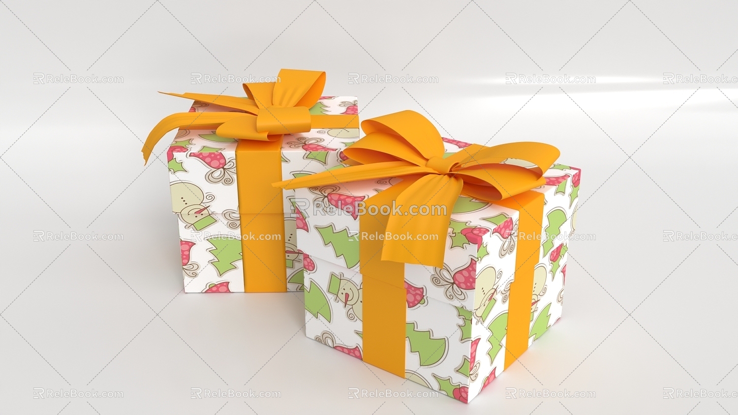 Gift Box Gift Box Storage Box Bow Cartoon Gift Box model