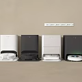 Modern Daily Use Robot Vacuum Docking Stations In White Black And Silver