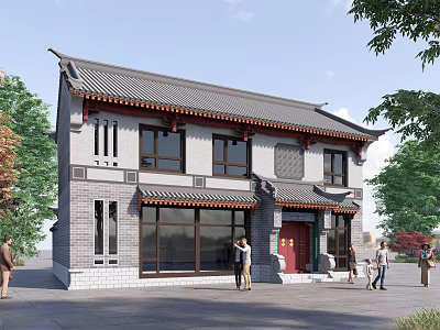 Chinese Inn 3d model