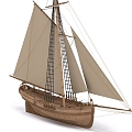 ancient sailing ship wooden ship merchant ship war ship pirate ship 3d model