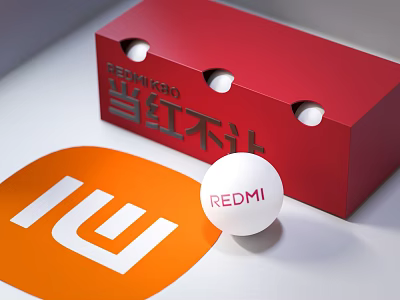Table Tennis Millet Red Rice Product Packaging Fan Zhendong Wenchuang Products Millet Home Racklet Table Tennis Racklet Signature 3d model