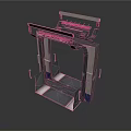 Industrial Steel Frame Structure With Support Platform And Multi layer Bracket Components