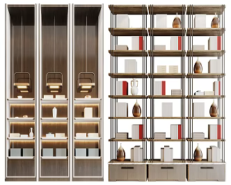 Modern Decorative Cabinet Decorative Cabinet Combination 3d model