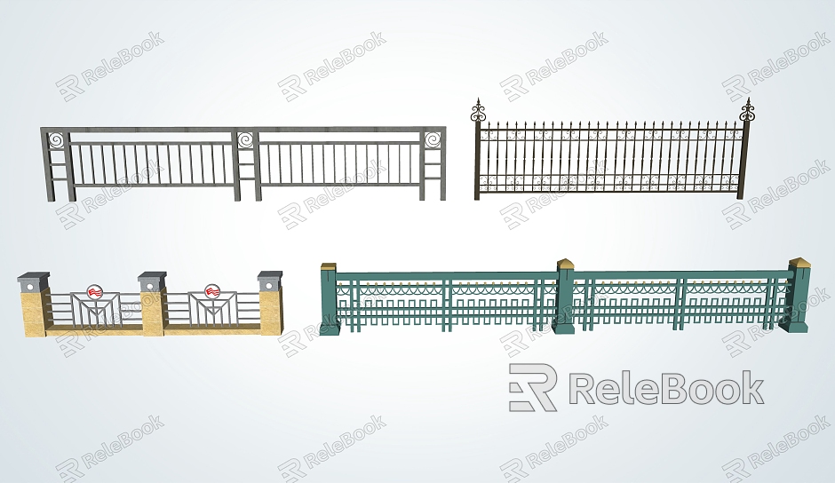 Modern Railing Iron Railing model