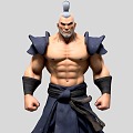 Men Japanese Samurai Samurai Ronin Japanese Ronin Muscle Male Yasso 3d model