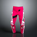 Fashionable Pink Pants With Geometric Patterns And M2 Lettering Design