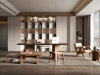 Italian Master Ang Desk Combination Bookcase 3d model