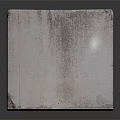 Gray Concrete Block With Two Holes And Rough Surface On Dark Background