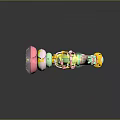 Colorful Baby Toy With Hanging Rattle Parts And Soft Textured Elements