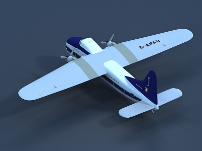 modern aircraft 3d model