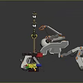 Modern robot spider robot mecha spider sci-fi spider 3d model