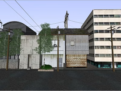 modern office building office building 3d model