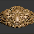 Gold Lion Head Ring Design with Detailed Craftsmanship and Shiny Finish