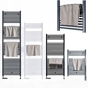 Modern towel rack electric towel rack combination 3d model