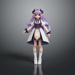 Cartoon Beauty Animation Beauty Animation Beauty Cartoon Girl Animation Girl Cartoon Girl Fantasy Beauty 3d model