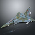 Camouflage Military Fighter Jet Model With Aerospace Design Details Cockpit And Wings