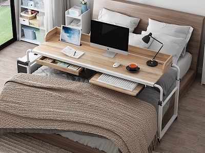 Bedroom cross-bed table multi-function table model