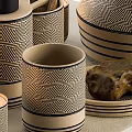 Elegant Bathroom Accessories Set With Ceramic Holders Toothbrush Cup Soap Dish And Decorative Vase