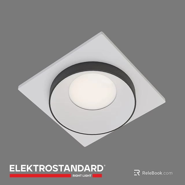 Modern Downlight Spotlight With Square Base White And Black Ceiling Design 3d model 