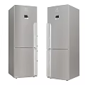 Modern Stainless Steel Refrigerator Freezer With Double Door Design And Smart
