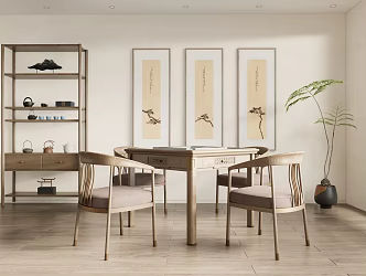 New Chinese Chess Room 3d model