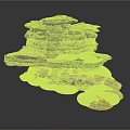 Layered Natural Organic Stacked Structure With Textured Surfaces And Irregular Layers