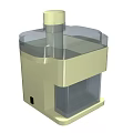 Yellow Daily Electrical Appliance With Transparent Lid Transparent Container And Cylindrical Top For Household Use