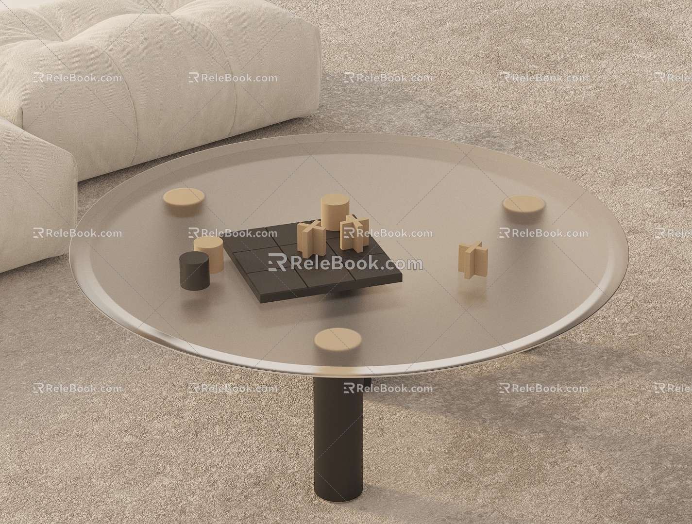 Modern coffee table 3d model