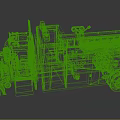 Red Classic Fire Truck With Rescue Equipment And Water Tank Design