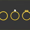 Stylish Gold Rings With Pearl Diamond And Crown Design Details