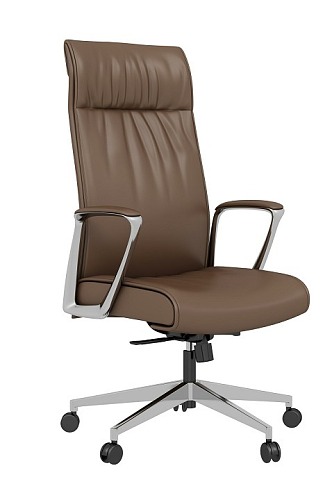 Office Chair Brown Ergonomic Boss Chair 3d model