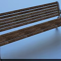 Classic Wooden Garden Bench With Decorative Metal Armrests For Outdoor Landscaping
