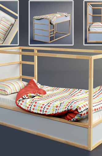 Children's bed 3d model