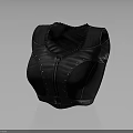 Black Leather Fitted Vest With Zipper Studs And Ring Detail For Fashionable Style