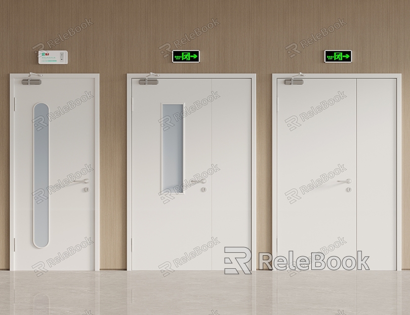 Modern fire door model