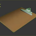 Orange Clipboard With White Clip Perfect For Daily Office And School Stationery Use