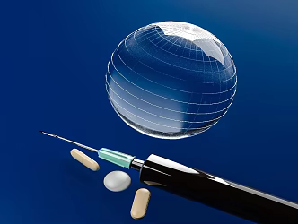 virology injection vials 3d model