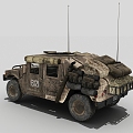 armored vehicle, step fighting vehicle, military bulletproof vehicle, armed vehicle, off-road vehicle 3d model