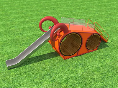 Modern slide snail slide 3d model Modern slide snail slide 3d model