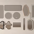 Modern Mirror 3d model