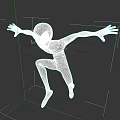 Spider Game Movie Character In Black Red Suit With Red Eyes And Outstretched Arms Jumping