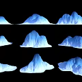 Mountain Range Cartoon Mountain Range Mountain Peak Mountain Range Mountain View Mountain Natural Scenery Mountain Body Valley Mountain Peak Mountain Range Long Mountain Range Long Mountain Range 3d model