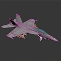Modern Fighter Next Generation Aircraft 3d model