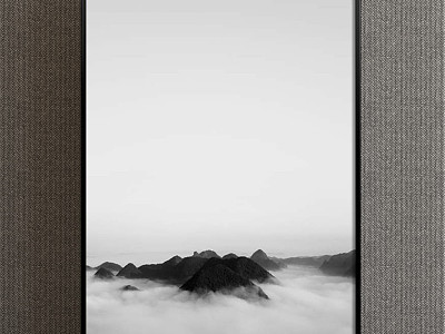 Modern Landscape Painting Simple Black and White Study Abstract Decorative Painting model