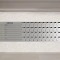 Metal Duty Roster With Names Dates And Table Format On Office Wall 3d model